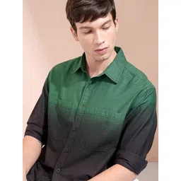 HIGHLANDER Men Opaque Colourblocked Casual Shirt-picture-17