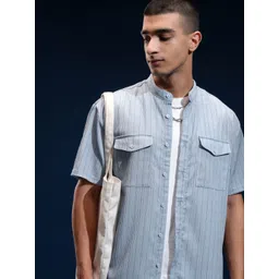 HIGHLANDER Men Opaque Striped Casual Shirt-picture-30