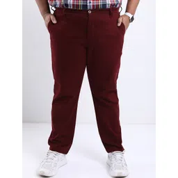 HIGHLANDER Men Plus size Regular Fit Chinos Trousers-image-45