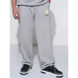 HIGHLANDER Men Printed Comfort Straight Fit Joggers Trousers-picture-22