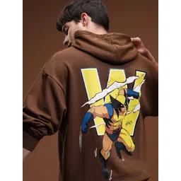 HIGHLANDER Men Printed Hooded Oversized Sweatshirt-picture-39
