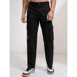 HIGHLANDER Men Printed Mid-Rise Cotton Cargos Trousers-picture-36