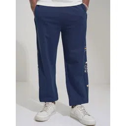 HIGHLANDER Men Printed Regular Fit Mid-Rise Trousers-image-20