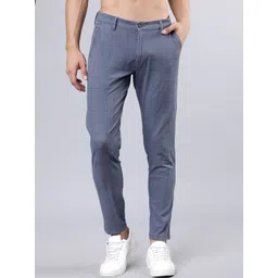 HIGHLANDER Men Printed Slim Fit Chinos Trousers-picture-34