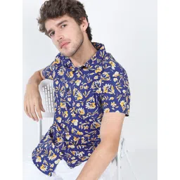 HIGHLANDER Men Printed Slim Fit Shirt-picture-27