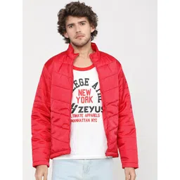 HIGHLANDER Men Red Padded Jacket-picture-32