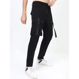 HIGHLANDER Men Regular Fit Cotton Cargos-image-11