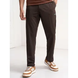 HIGHLANDER Men Regular Fit Cut & Sew Structured Pleated Knitted Trousers-image-15