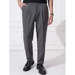 Highlander Men Regular Fit Italian Style Gurkha Pleated Trousers-image-9