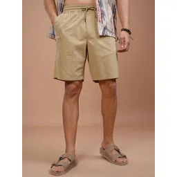 HIGHLANDER Men Regular Fit Mid-Rise Cotton Shorts-image-4