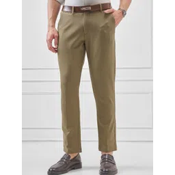 HIGHLANDER Men Slim Fit Formal Trousers-picture-11