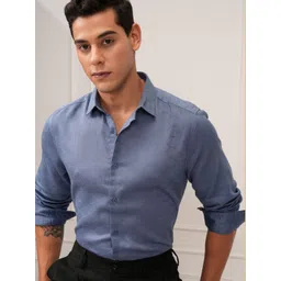 HIGHLANDER Men Slim Fit Opaque Casual Shirt-picture-36