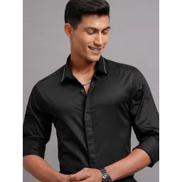 HIGHLANDER Men Slim Fit Opaque Casual Shirt-picture-37