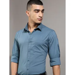 HIGHLANDER Men Slim Fit Opaque Casual Shirt-picture-38