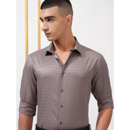 HIGHLANDER Men Slim Fit Opaque Casual Shirt-picture-38