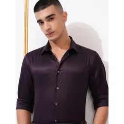 HIGHLANDER Men Slim Fit Opaque Casual Shirt-picture-39