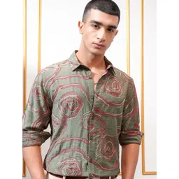 HIGHLANDER Men Slim Fit Opaque Casual Shirt-picture-42