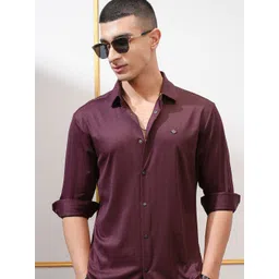 HIGHLANDER Men Slim Fit Opaque Casual Shirt-picture-20