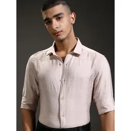 HIGHLANDER Men Slim Fit Opaque Casual Shirt-picture-37