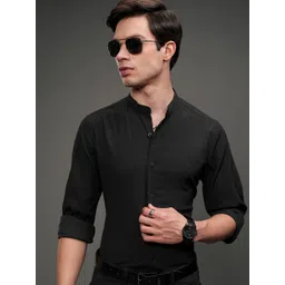 HIGHLANDER Men Slim Fit Opaque Casual Shirt-picture-22