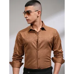 HIGHLANDER Men Slim Fit Opaque Casual Shirt-picture-27