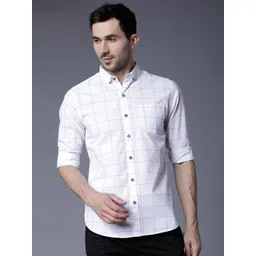 highlander Men Slim Fit Printed Button Down Collar Casual Shirt-picture-26