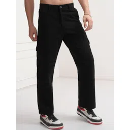 HIGHLANDER Men Straight Fit Cargos Trousers-picture-35
