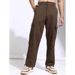 HIGHLANDER Men Straight Fit Cotton Cargo Trouser-picture-34