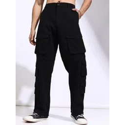 HIGHLANDER Men Straight Fit Cotton Cargo Trouser-picture-35