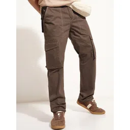 HIGHLANDER Men Straight Fit Cotton Cargos-picture-39