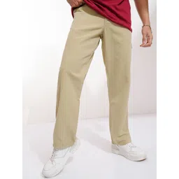 HIGHLANDER Men Straight Fit Easy Wash Cargos Trousers-picture-38