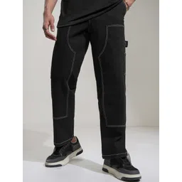 HIGHLANDER Men Straight Fit Heavy Fade Stretchable Jeans-picture-23