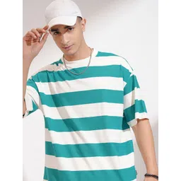 HIGHLANDER Men Striped Drop-Shoulder Sleeves T-shirt-picture-14