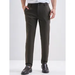 HIGHLANDER Men Tapered Fit Mid-Rise Chinos Trousers-image-26