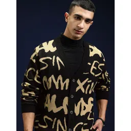 HIGHLANDER Men Typography Cardigan image 1