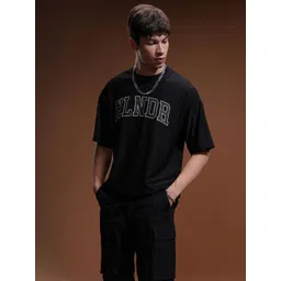 HIGHLANDER Men Typography Printed Round Neck Oversized T-shirt-picture-20