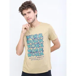 HIGHLANDER Men Typography Printed Round Neck Slim Fit T-shirt-picture-41