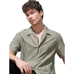 highlander Men's Solid Relaxed Fit HLSH022149-picture-24