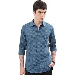 highlander Men's Solid Slim Fit HLSH014465-picture-17