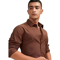 highlander Men's Solid Slim Fit Shirt-picture-14