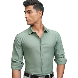 highlander Men's Solid Slim Fit Shirt-picture-23