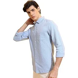 highlander Men's Striped Slim Fit Shirt-picture-41