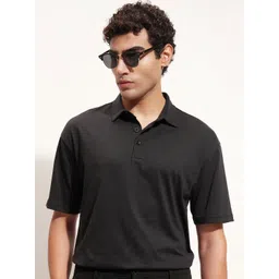 HIGHLANDER Polo Collar Drop-Shoulder Sleeves Relaxed Fit Cotton T-shirt-picture-12