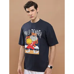 HIGHLANDER Typography Printed Drop Shoulder Oversized T-shirt-picture-26