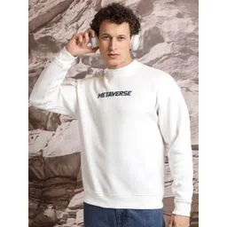 HIGHLANDER Typography Printed Relaxed Fit Drop Shoulder Sleeves Sweatshirt-picture-31