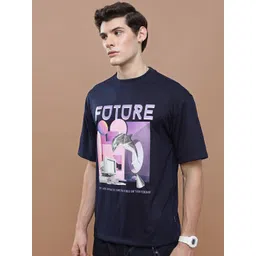 HIGHLANDER Unisex Printed Applique Drop-Shoulder Oversized T-shirt-picture-25