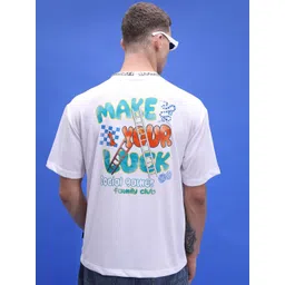 HIGHLANDER Unisex Typography Printed Drop-Shoulder Oversized T-shirt-picture-41