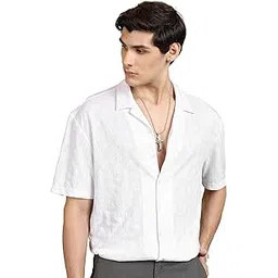 highlander Men's Solid Oversized Fit Shirt image 1