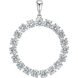 highspark Solitaire Pendant | 92.5 Sterling Silver & Diamond Like Brilliance Sparkling Zirconia for that Stunning Shine | Lovely Gift-picture-48
