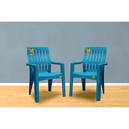 Highway Orthopaedic Spinal Support Chair (3 Years Warranty on Manufacturing Defect) Weight Bearing Capacity 200 kg (Pack of 2) Plastic Outdoor Chair (Blue, Set of 2, Pre-Assembled)-image-44